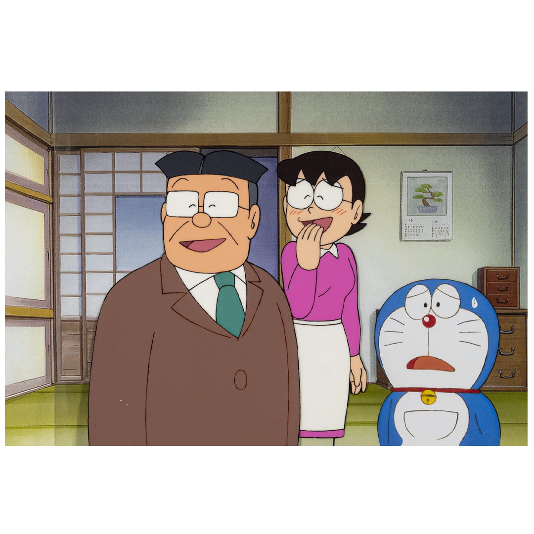 Lot 006　Doraemon
”Teacher & Mother” Mother Cel, Douga attached