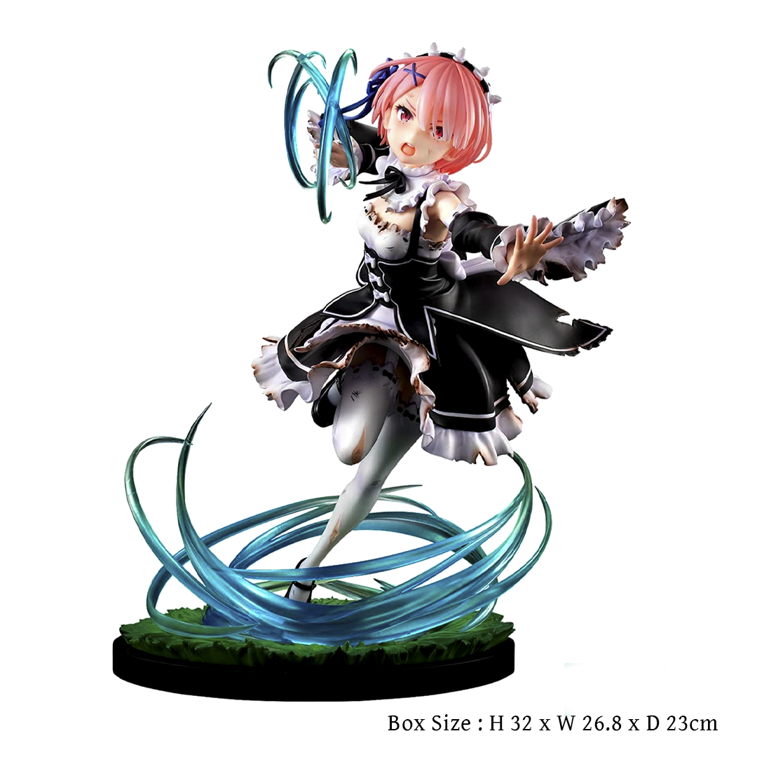 Lot 117　Re:Zero Starting Life in Another World Ram Roswar Battle Ver. 1/7 Scale figure