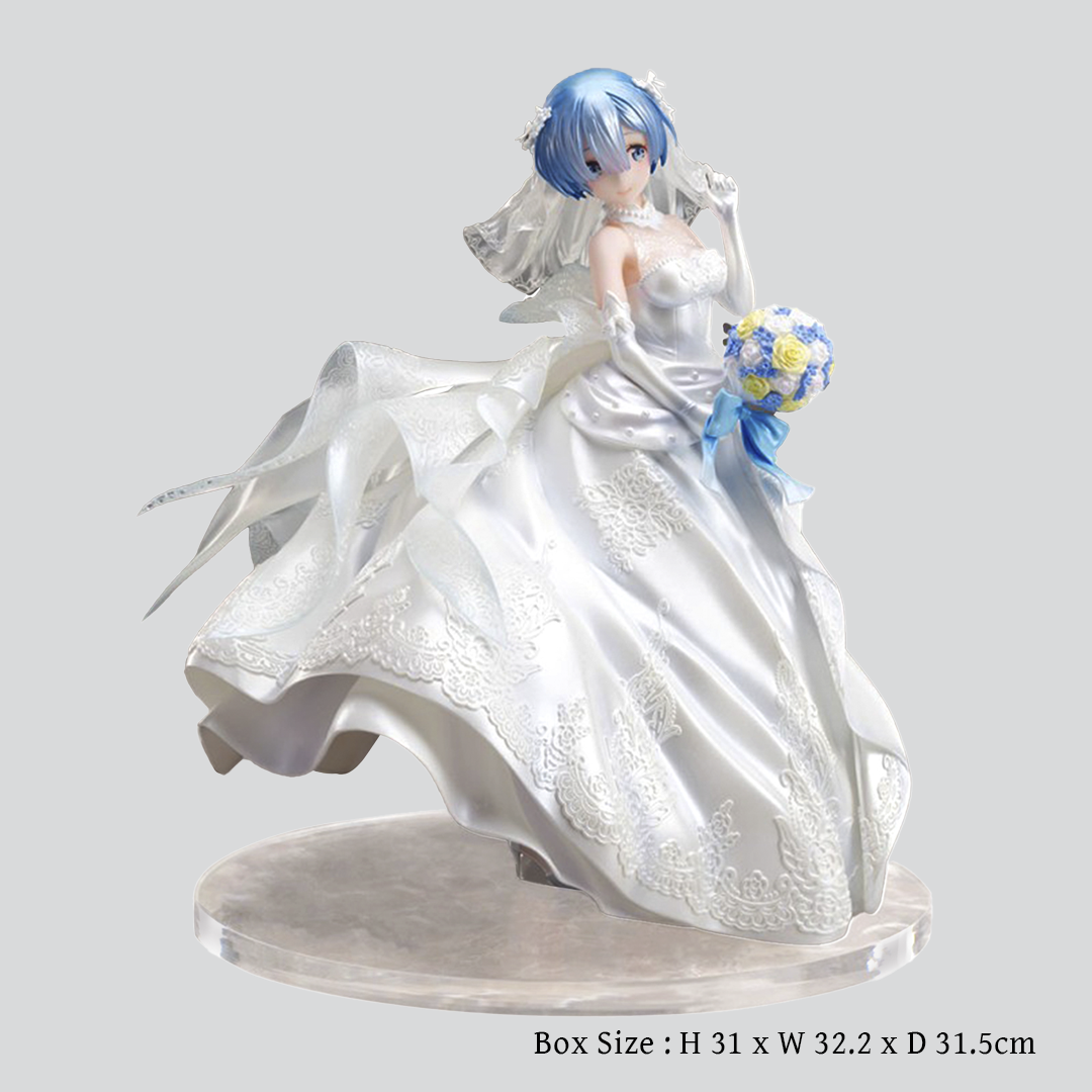 Lot 128　Re:Zero Starting Life in Another World : Rem - Wedding dress - 1/7 scale figure