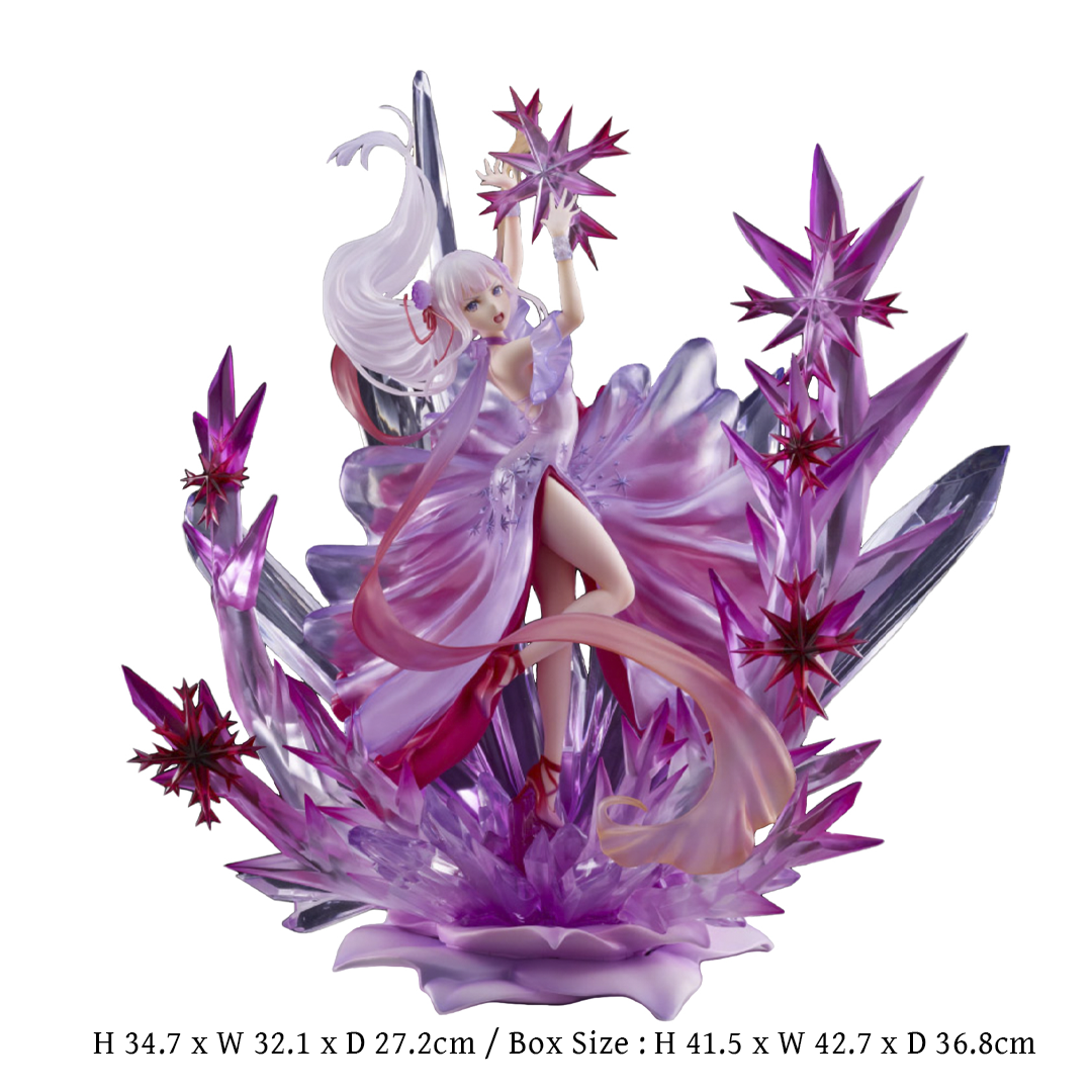 Lot 131　Re:Zero Starting Life in Another World : Emilia of Frost Crystal Dress Ver. 1/7 scale figure