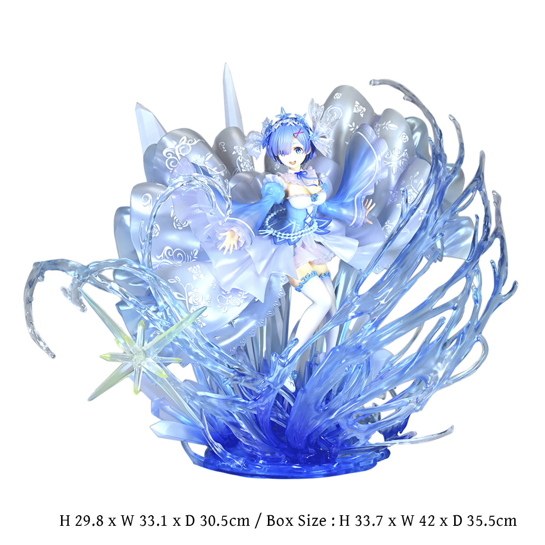 Lot 130　Re:ゼロから始める異世界生活 レム Crystal Dress Ver. 1/7スケールフィギュア