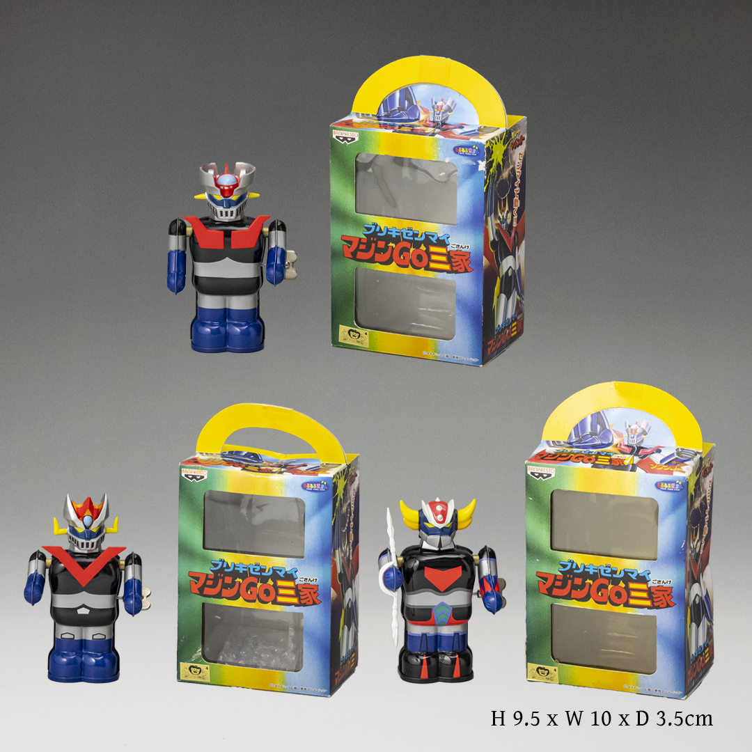 Lot 004　Tin Toy "Mazin 3 Series" Go-Sanke :Mazinger Z / Great Mazinger / Grendizer Set