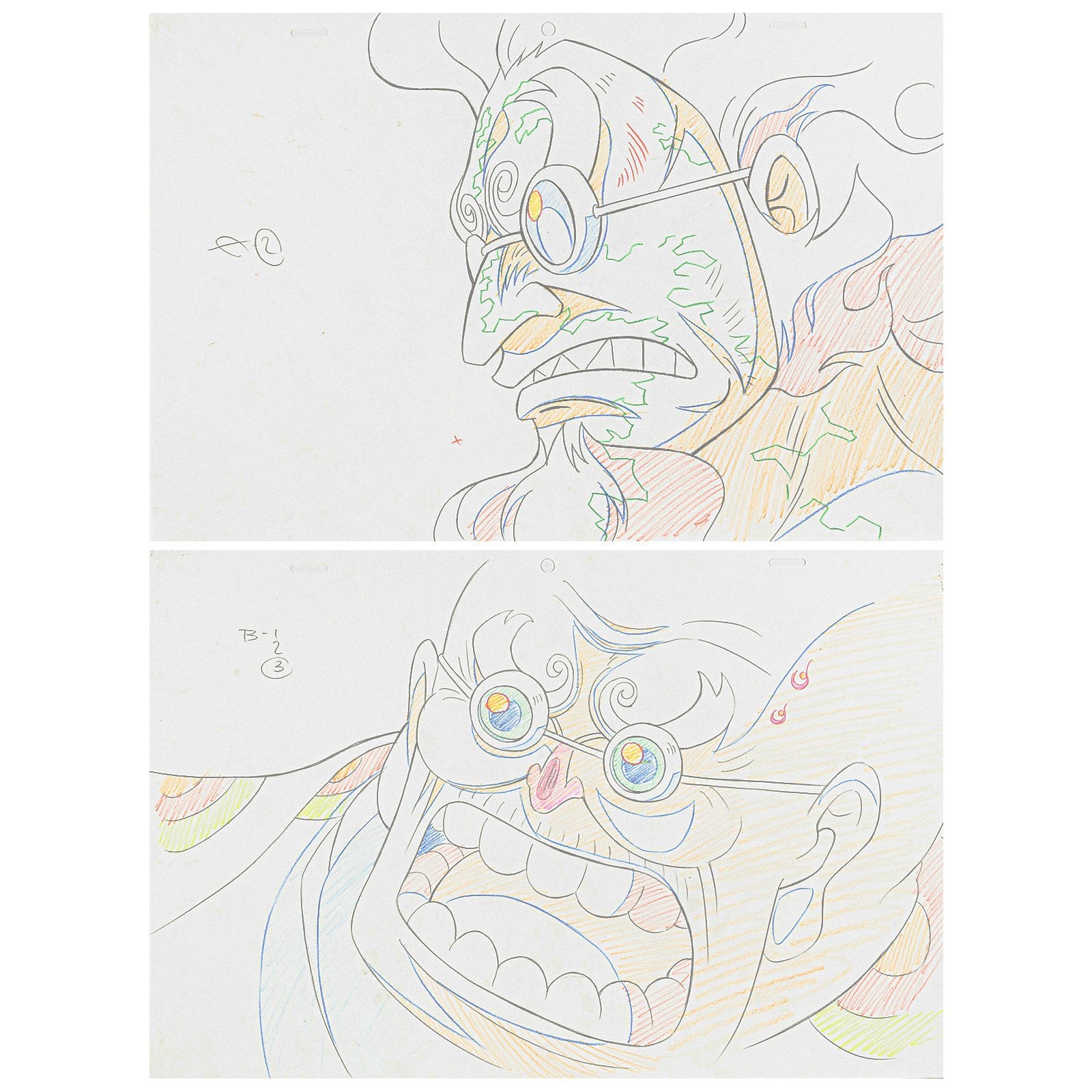 Lot 094　ONE PIECE Genga 2 sheets set