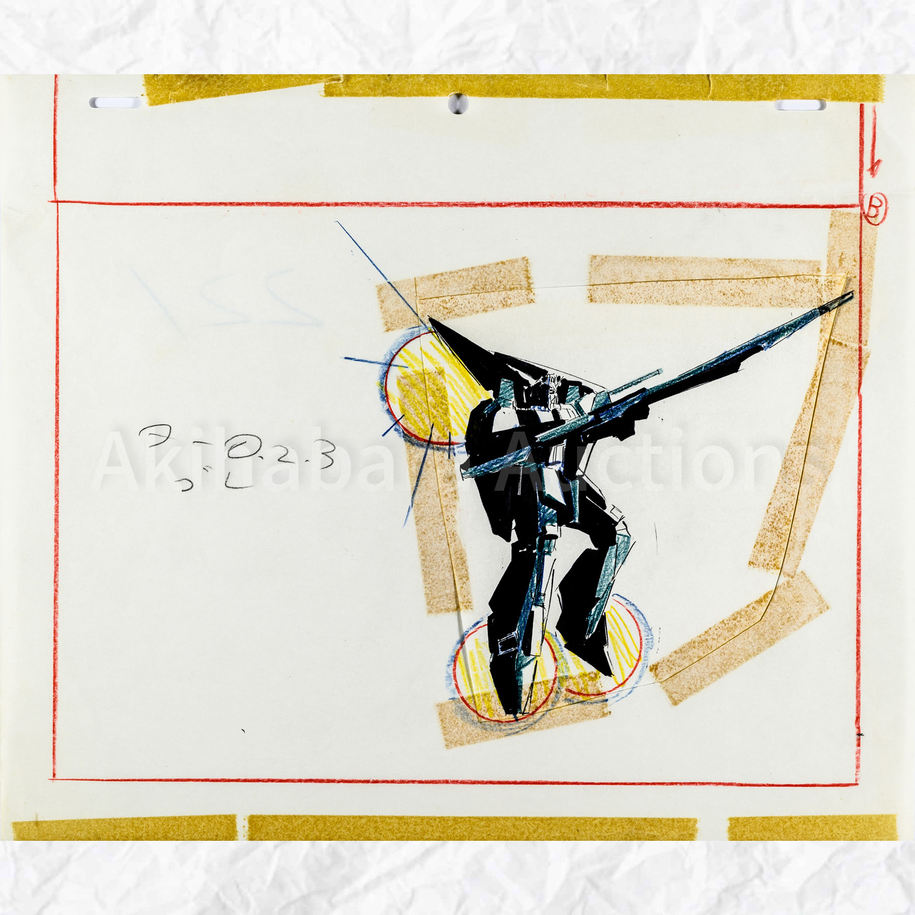 Lot 010 MOBILE SUIT Ζ GUNDAM
Genga, Corrected Genga 2 Sheets Set